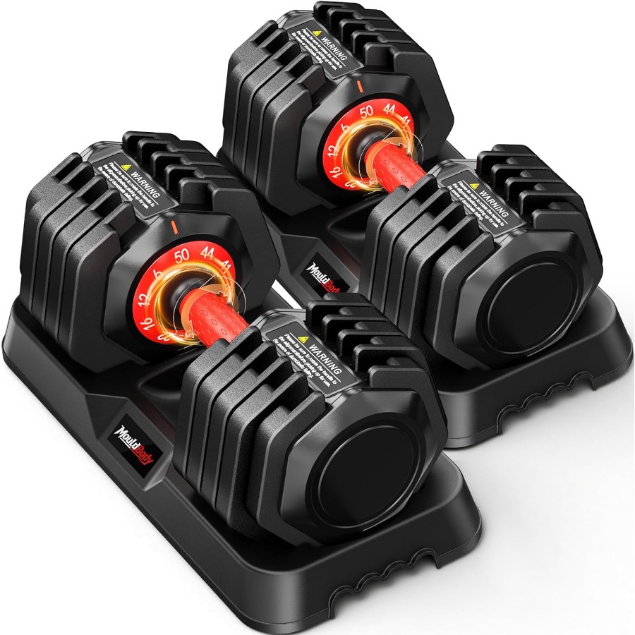 Dumbbell Set - Adjustable Dumbbell Set Pair 25 lb