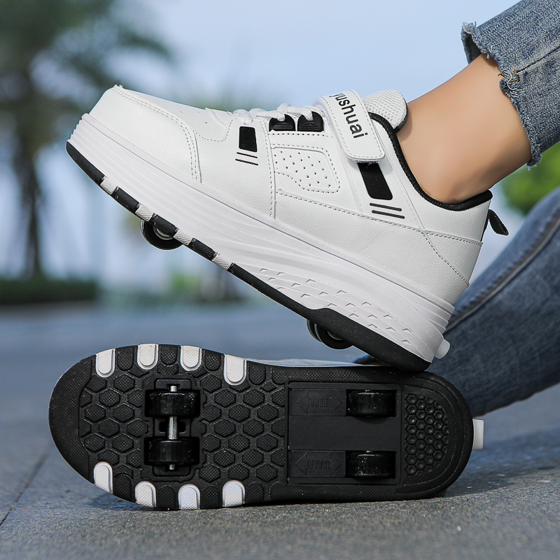 Kids 4‑Wheel Retractable Rolle - Skateboard recension och pris