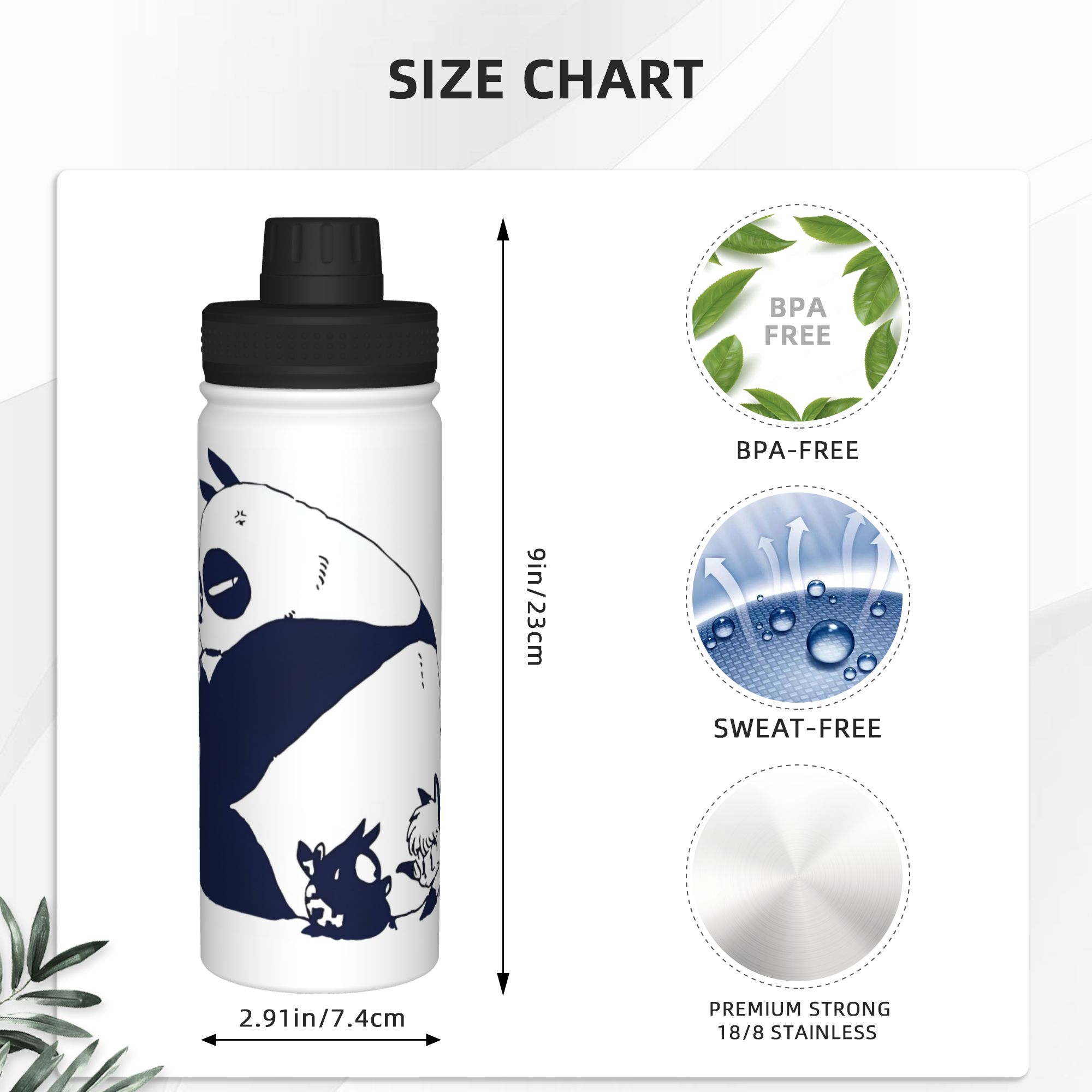 Ranma 1/2 Japanese Anime Panda - Sports Water Bottle Insulated recension och pris