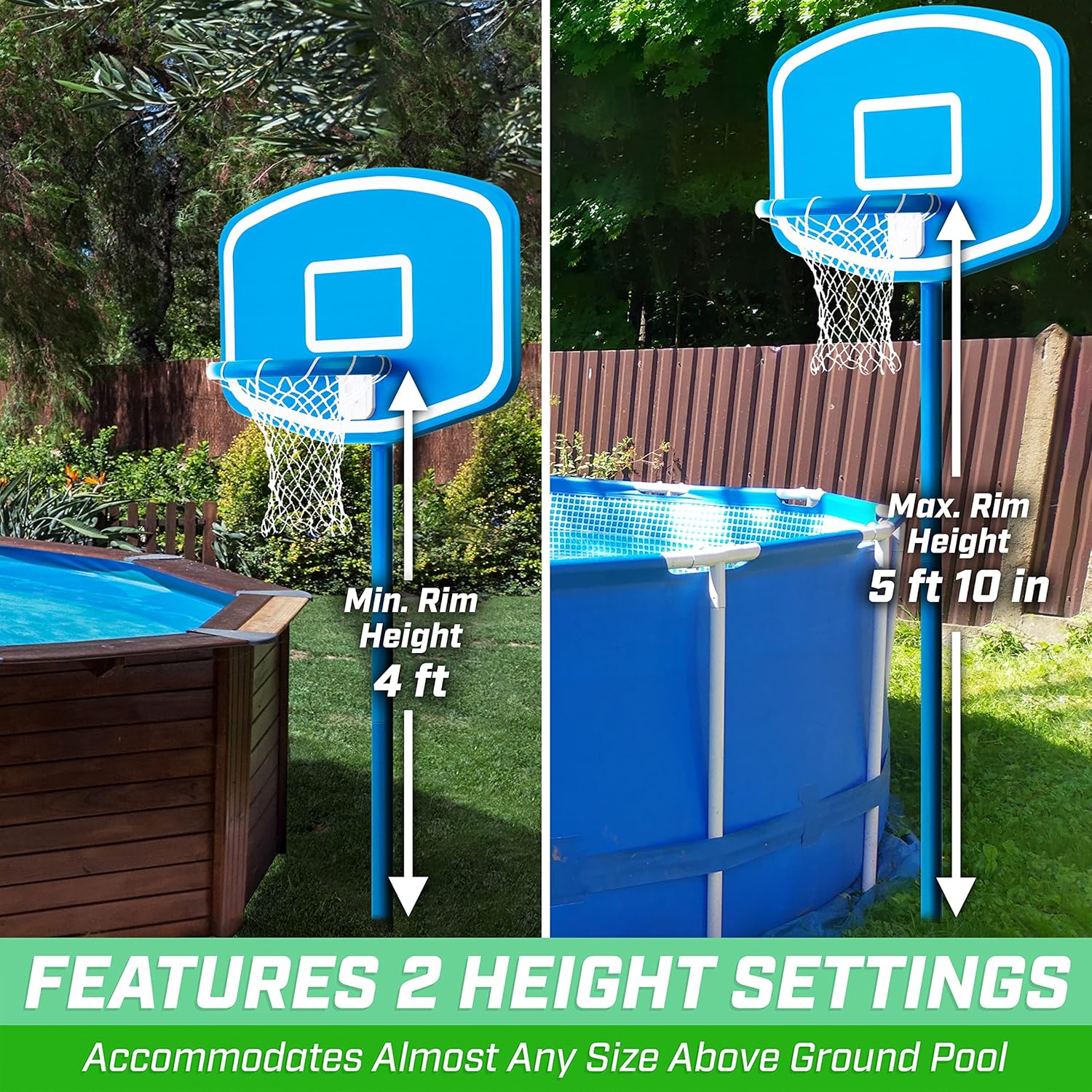 Above Ground Pool Basketball H - Basketball Hoop recension och pris